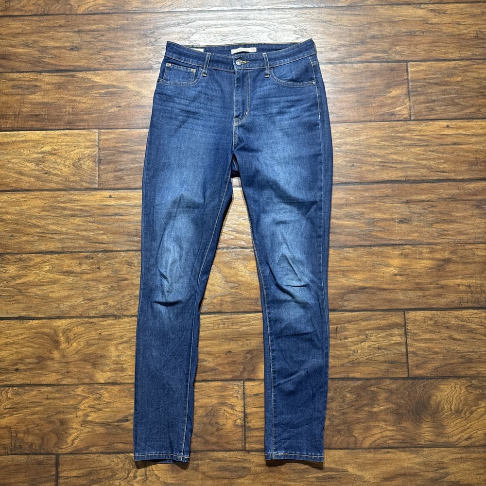 Levi's Premium 721 High Rise Skinny Jeans Women's‎ Size 29x30 Blue Dark Wash